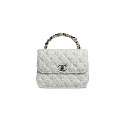 CHANEL CLUTCH WITH CHAIN TWEED (17.5*14*5.5cm)